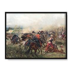 Wojciech Kossak Bitwa pod Zieleńcami 30×40