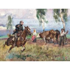 Wojciech Kossak Na polu — produkt cyfrowy do pobrania
