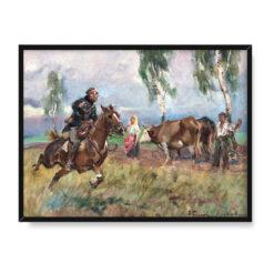 Wojciech Kossak Na polu 30×40