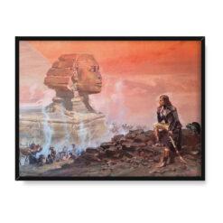 Wojciech Kossak Napoleon patrzący na Sfinksa 30×40