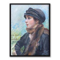 Wojciech Kossak Portret Ireny Luca 30×40