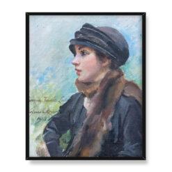 Wojciech Kossak Portret Ireny Luca 40×50