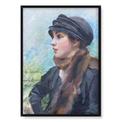 Wojciech Kossak Portret Ireny Luca 50×70