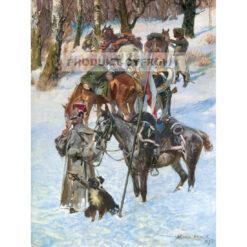 Wojciech Kossak Postój pod wsią Brylowa — produkt cyfrowy do pobrania