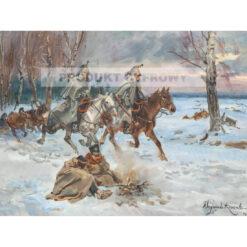 Wojciech Kossak Powrót Napoleona z Rosji — produkt cyfrowy do pobrania