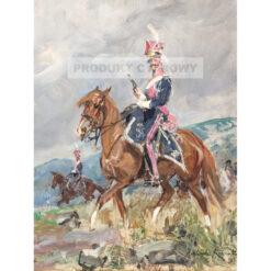 Wojciech Kossak Szwoleżer z eskorty Napoleona — produkt cyfrowy do pobrania