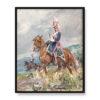 Wojciech Kossak Szwoleżer z eskorty Napoleona 40×50 w RAMIE