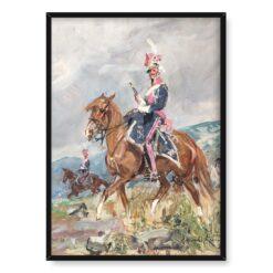 Wojciech Kossak Szwoleżer z eskorty Napoleona 50×70
