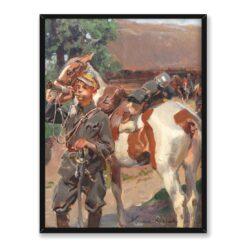 Wojciech Kossak Trębacz 30×40