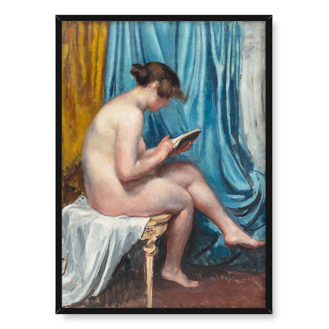 Wojciech Weiss Akt siedzącej kobiety 50x70