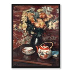 Wojciech Weiss Chryzantemy i chińska porcelana 30×40