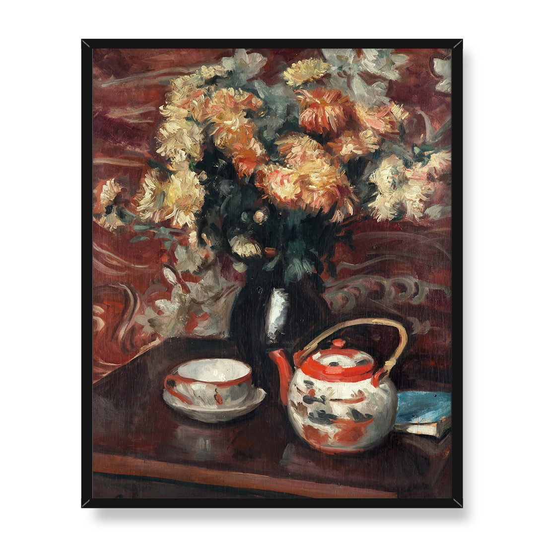 Wojciech Weiss Chryzantemy i chińska porcelana 40x50