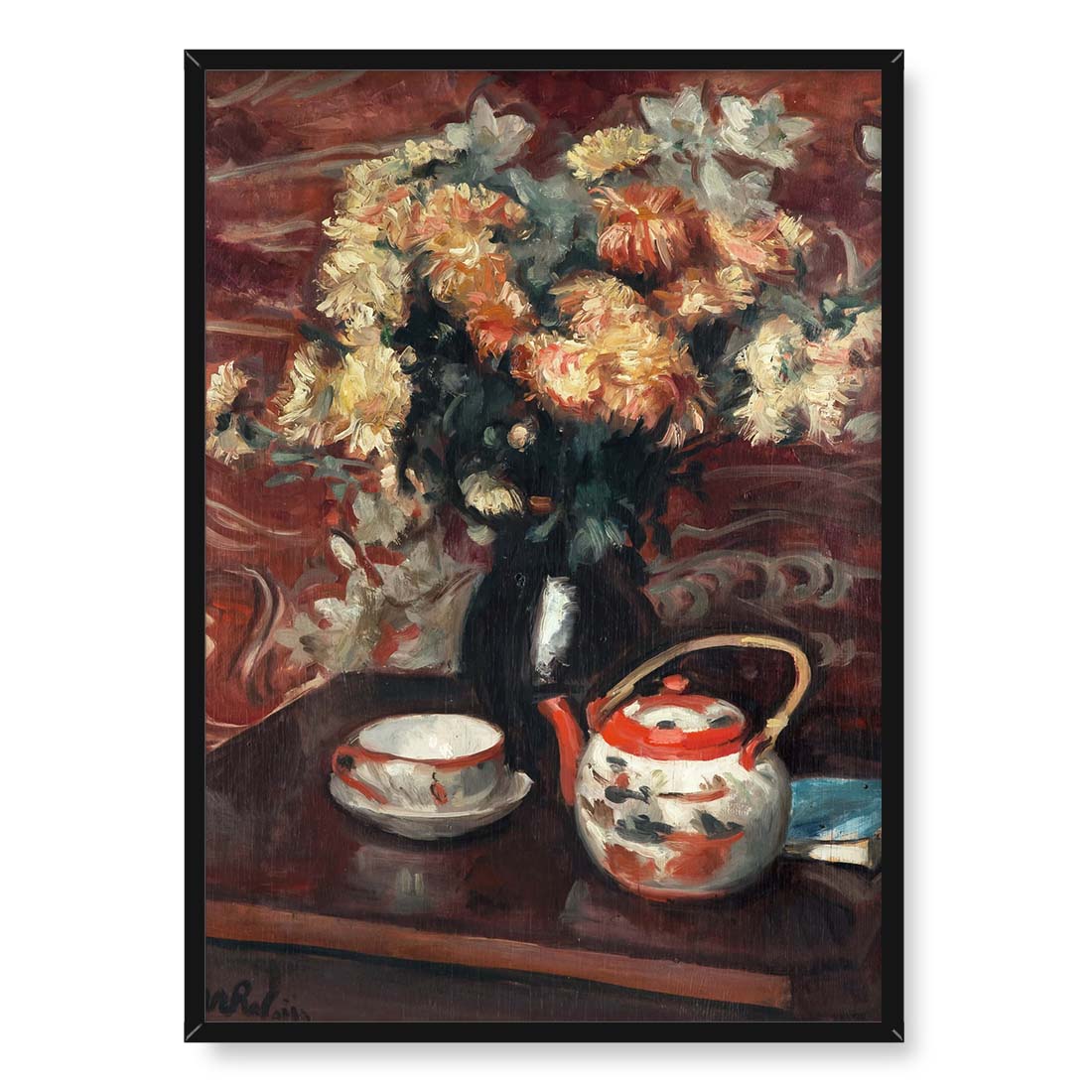 Wojciech Weiss Chryzantemy i chińska porcelana 50x70