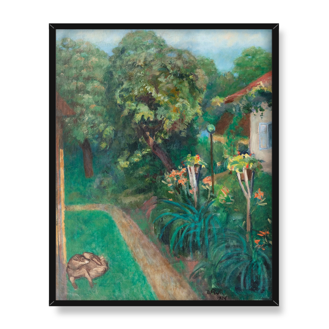 Wojciech Weiss Ogród 40x50 w RAMIE