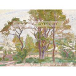 Wojciech Weiss Pejzaż z drzewami — produkt cyfrowy do pobrania