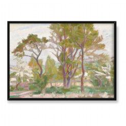 Wojciech Weiss Pejzaż z drzewami 70×50