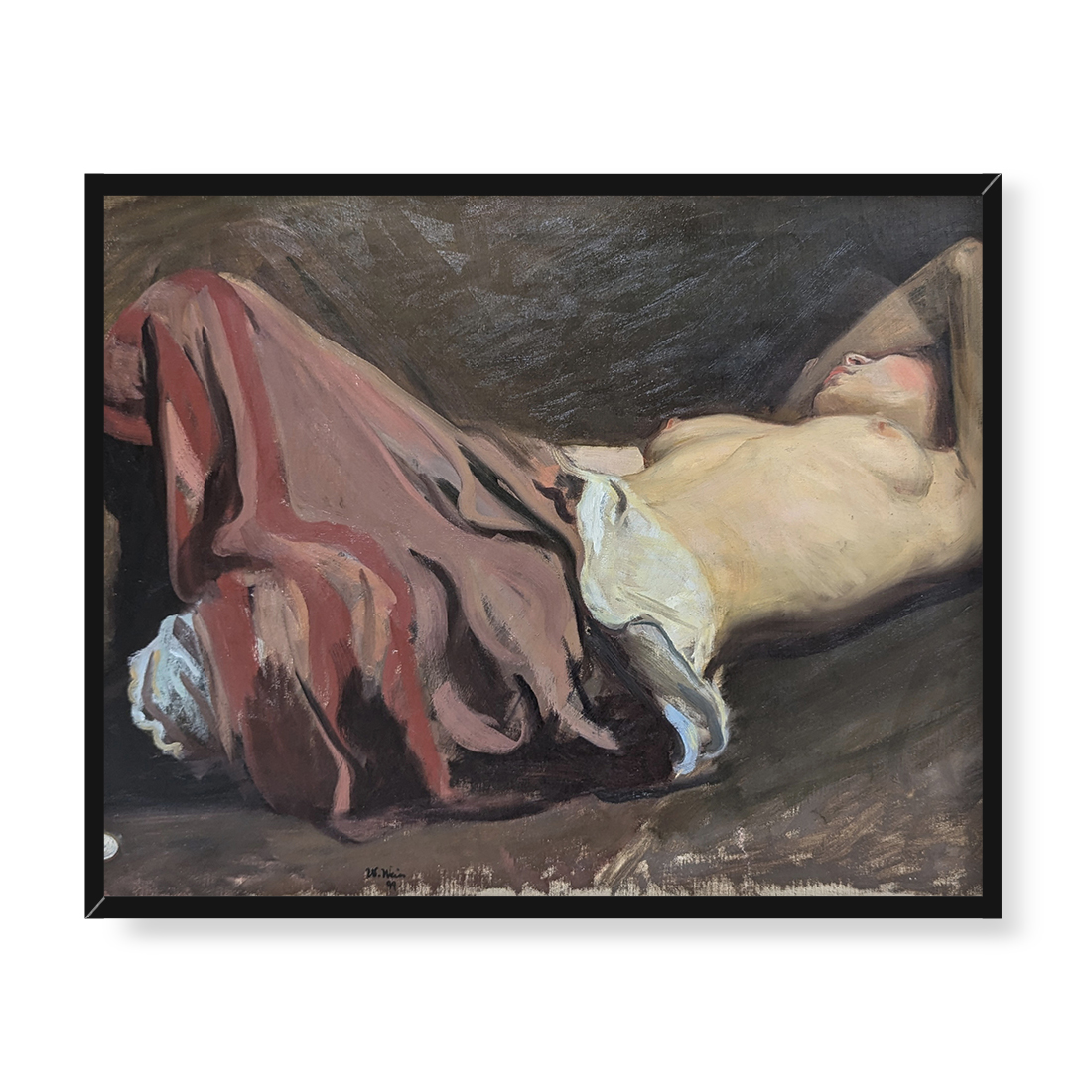 Wojciech Weiss Upadła dziewczyna 50x40 w RAMIE