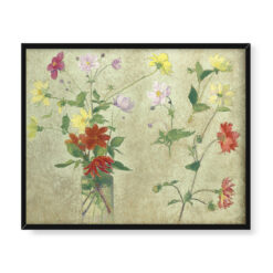 Achille Lauge Bukiet i studium kwiatów 50×40