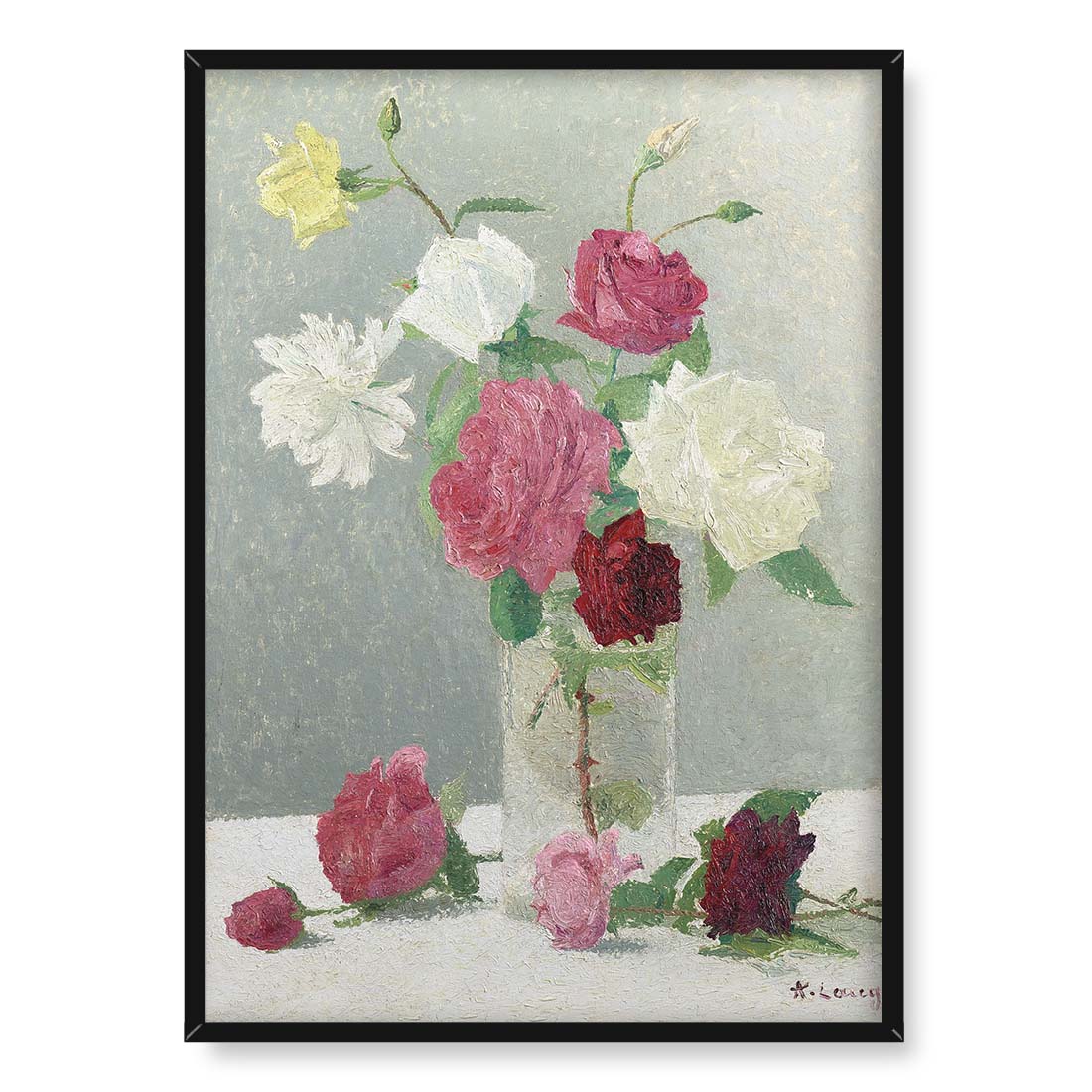 Achille Lauge Bukiet róż 50x70