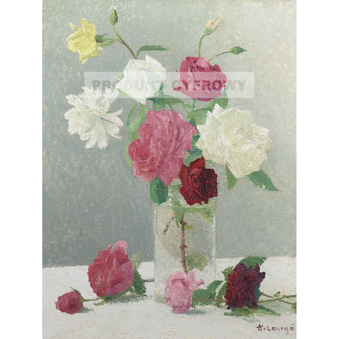 Achille Lauge Bukiet róż — produkt cyfrowy do pobrania