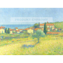 Achille Lauge Dachy Collioure nad morzem — produkt cyfrowy do pobrania