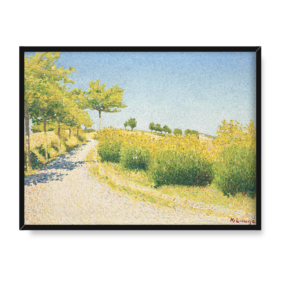 Achille Lauge Droga w okolicach Cailhau 40x30