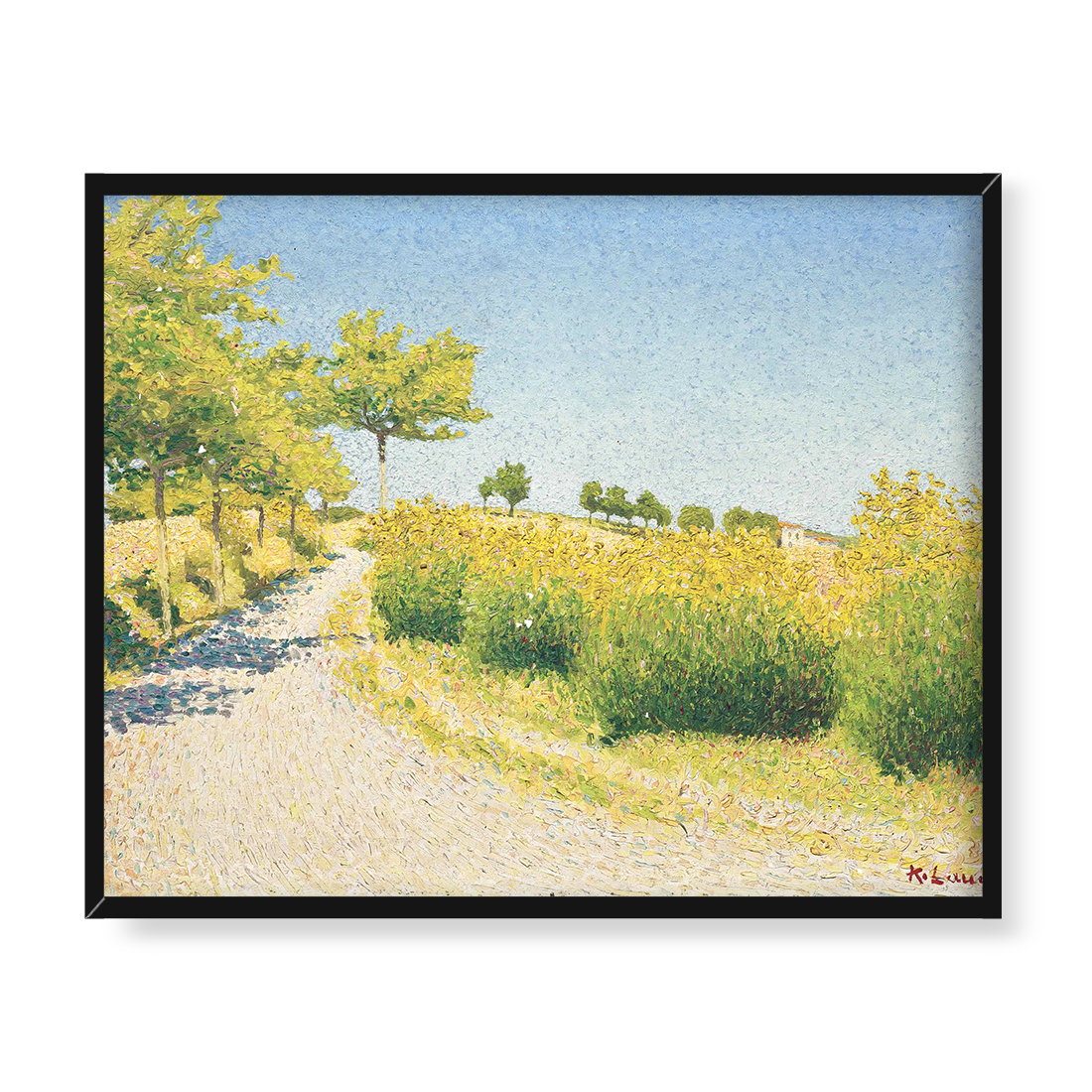 Achille Lauge Droga w okolicach Cailhau 50x40