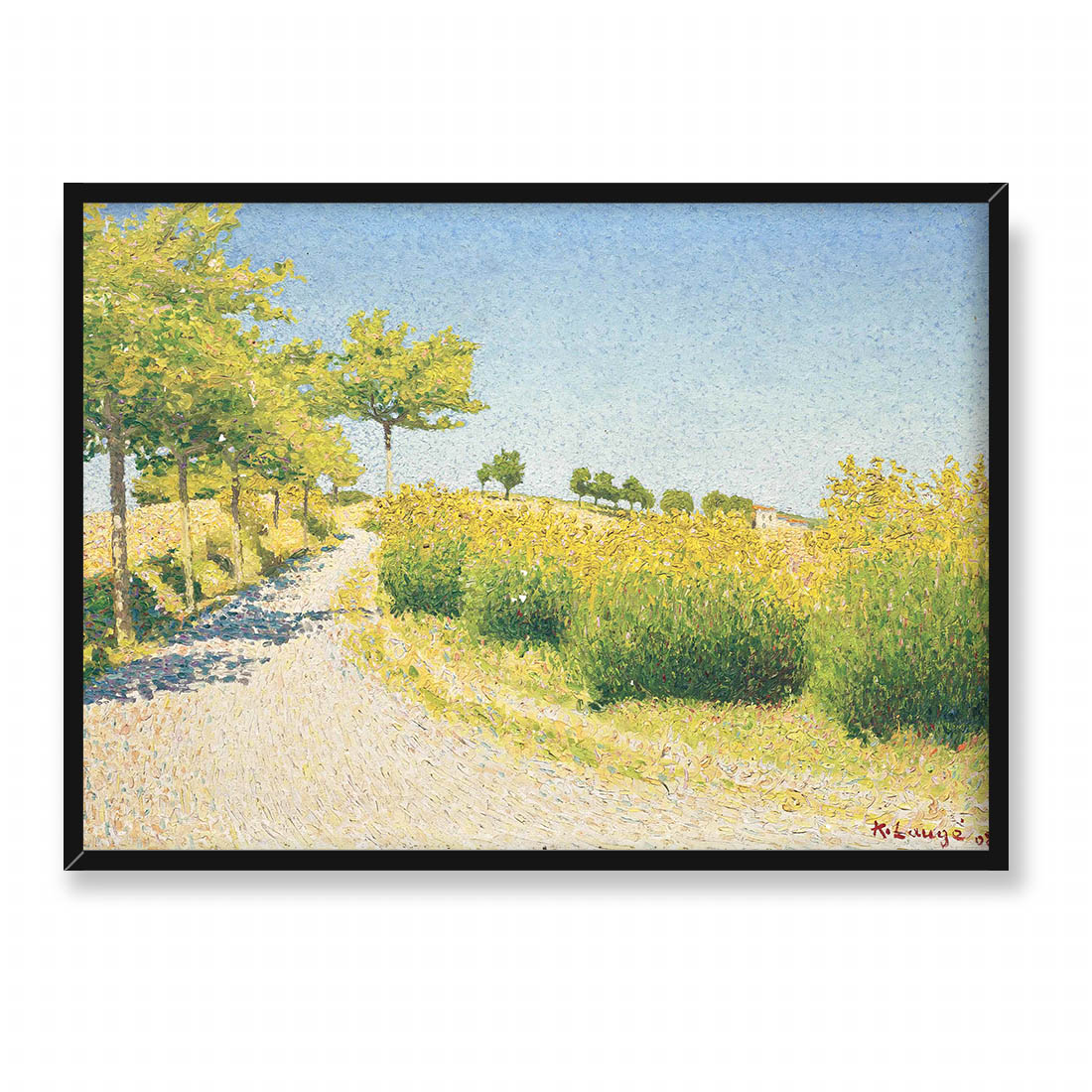 Achille Lauge Droga w okolicach Cailhau 70x50