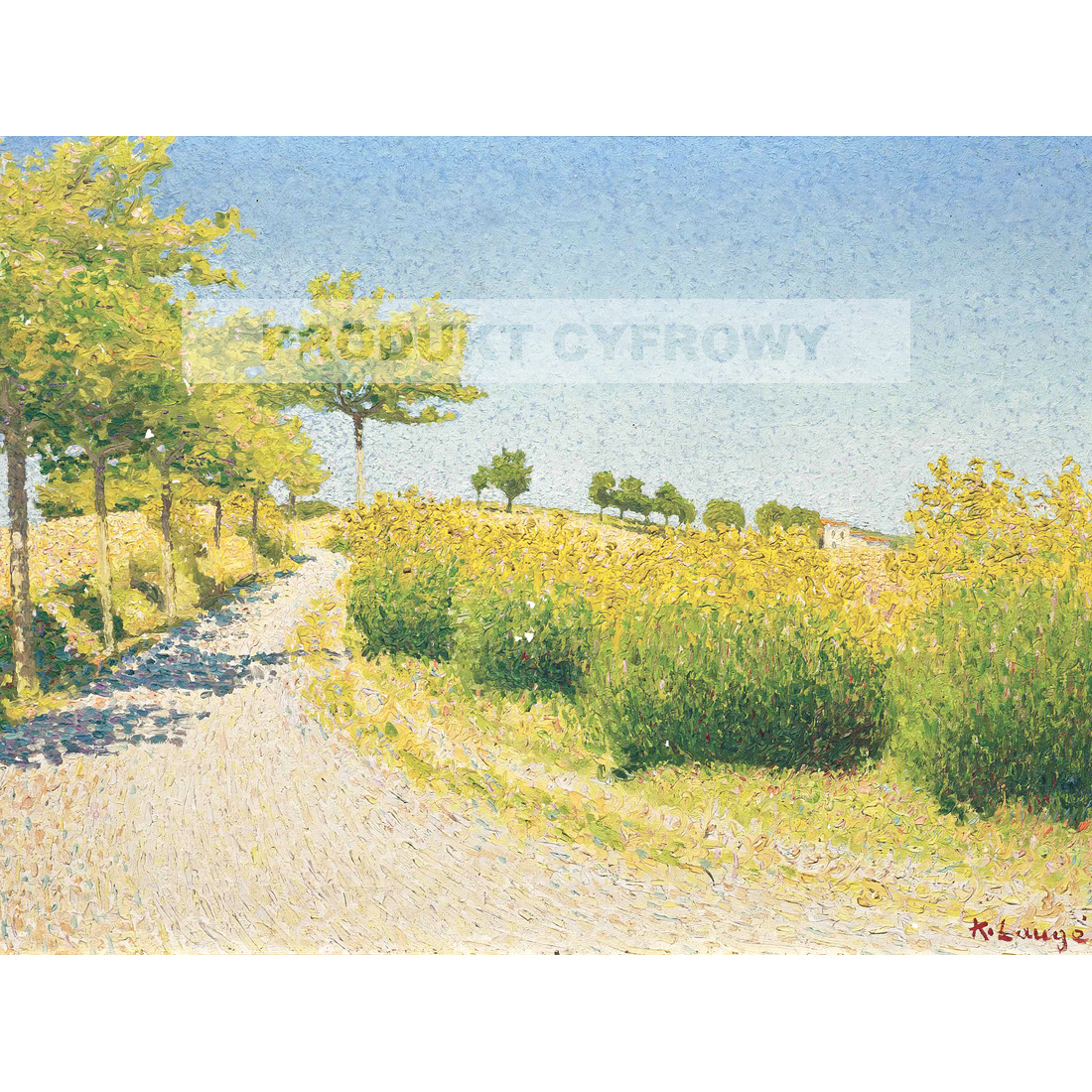 Achille Lauge Droga w okolicach Cailhau — produkt cyfrowy do pobrania