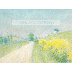 Achille Lauge Droga wiejska z kwitnącymi janowcami — produkt cyfrowy do pobrania