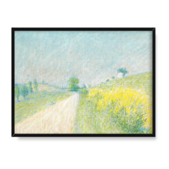 Achille Lauge Droga wiejska z kwitnącymi janowcami 40×30