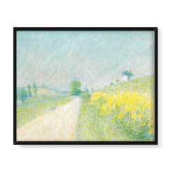 Achille Lauge Droga wiejska z kwitnącymi janowcami 50×40