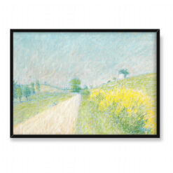 Achille Lauge Droga wiejska z kwitnącymi janowcami 70×50