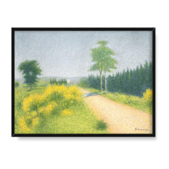 Achille Lauge Droga z Belveze w kierunku zajazdu 40×30