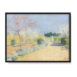 Achille Lauge Gospodarstwo Skowronek wiosną 40×30