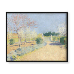 Achille Lauge Gospodarstwo Skowronek wiosną 50×40