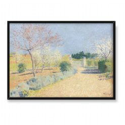 Achille Lauge Gospodarstwo Skowronek wiosną 70×50