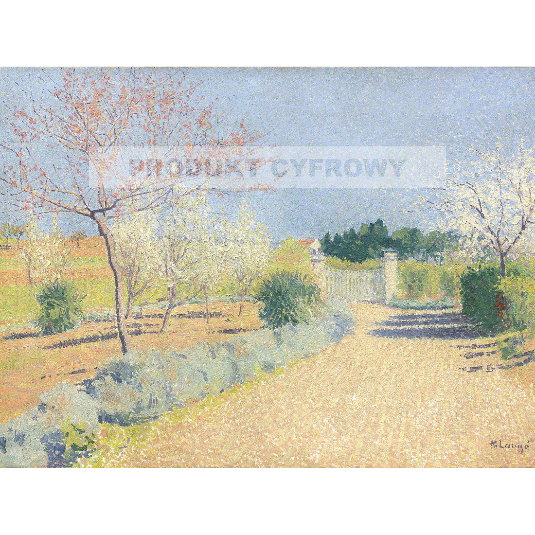 Achille Lauge Gospodarstwo Skowronek wiosną — produkt cyfrowy do pobrania