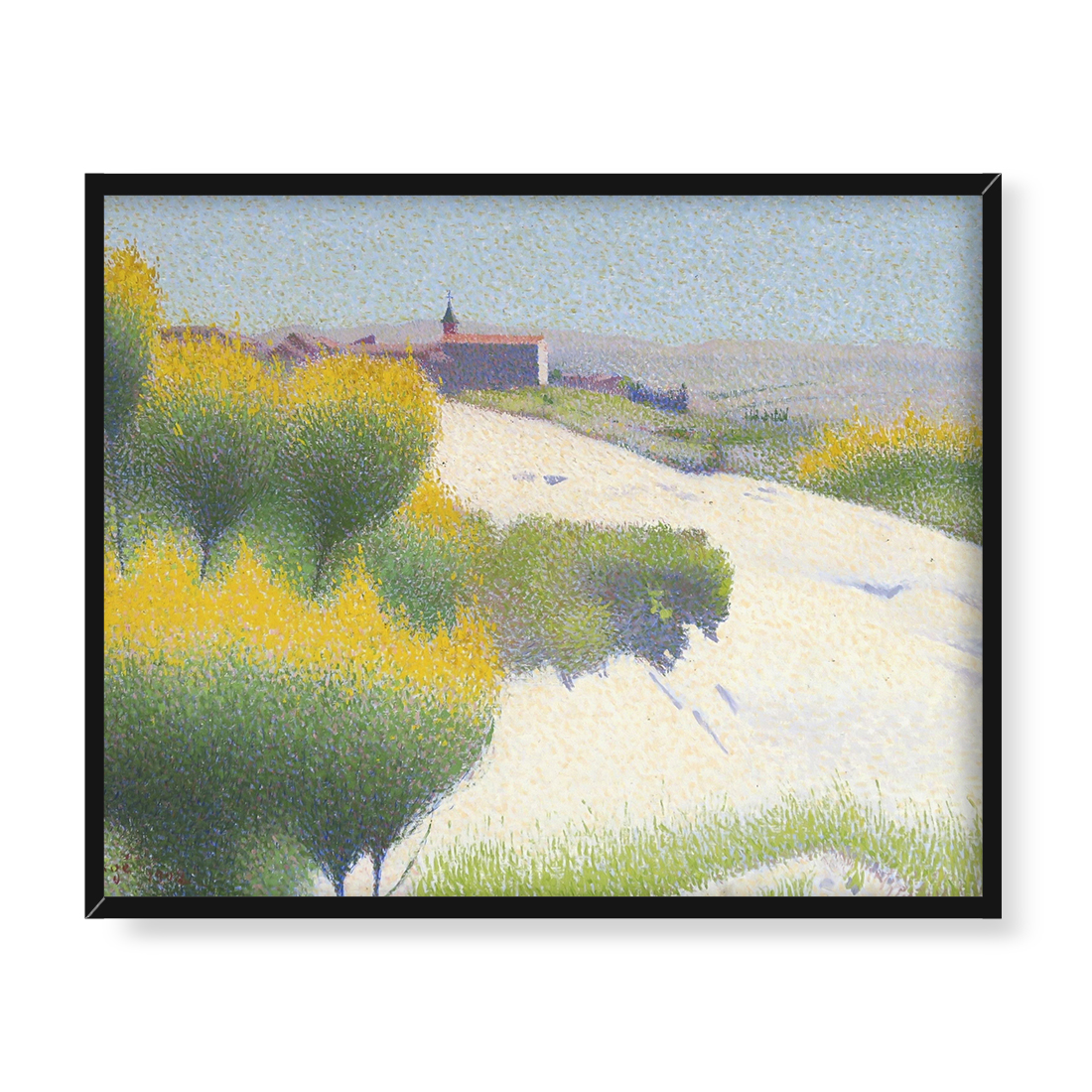 Achille Lauge Janowce w pobliżu Cailhau 50x40 w RAMIE