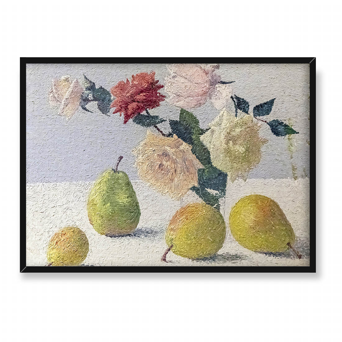 Achille Lauge Kwiaty i gruszki 70x50