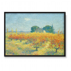 Achille Lauge Na łąkach w pobliżu Cailhau 70×50