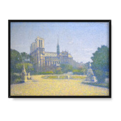 Achille Lauge Notre Dame w Paryżu 40×30