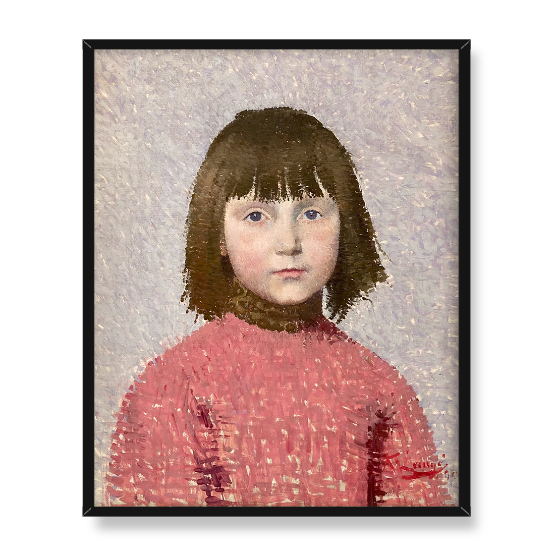 Achille Lauge Portret dziecka 40x50