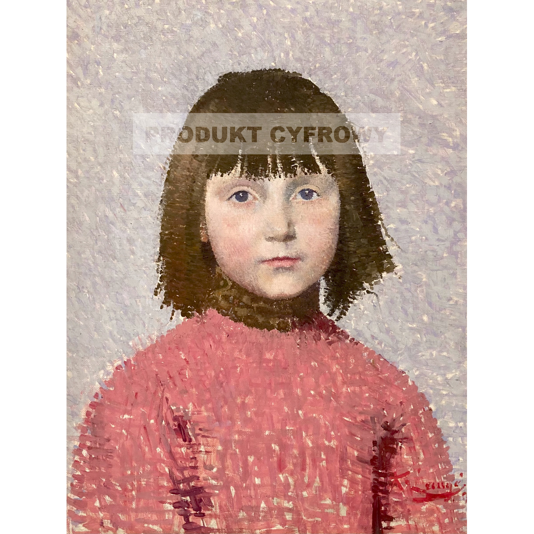 Achille Lauge Portret dziecka — produkt cyfrowy do pobrania