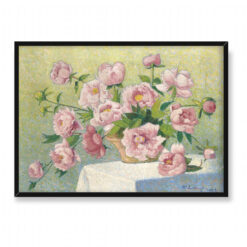 Achille Lauge Różowe piwonie 70×50