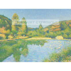 Achille Lauge Rzeka Aude przy wyjściu z Alet — produkt cyfrowy do pobrania