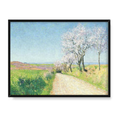 Achille Lauge Ścieżka wśród kwitnących migdałowców 40×30