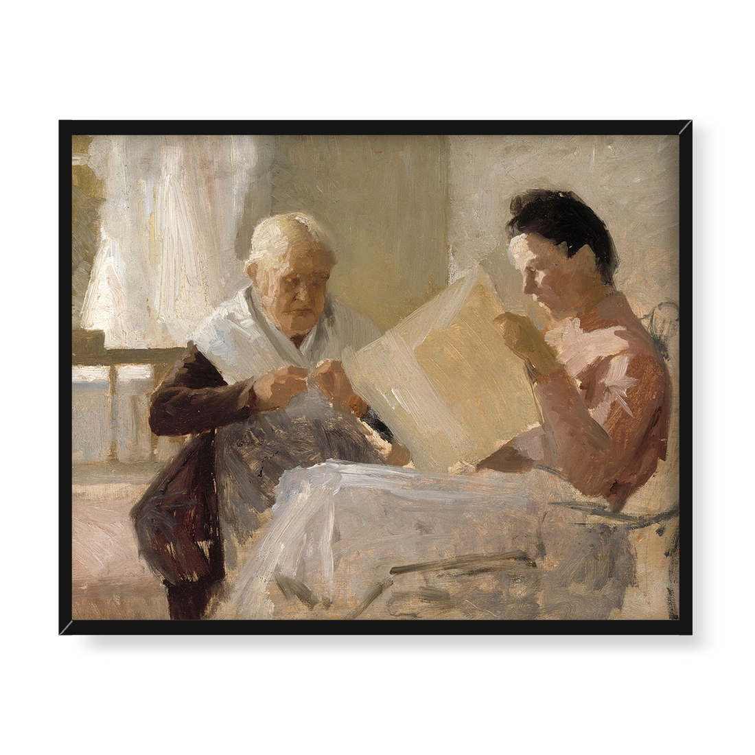 Albert Edelfelt Annie Edelfelt z Fredriką Snygg 50x40