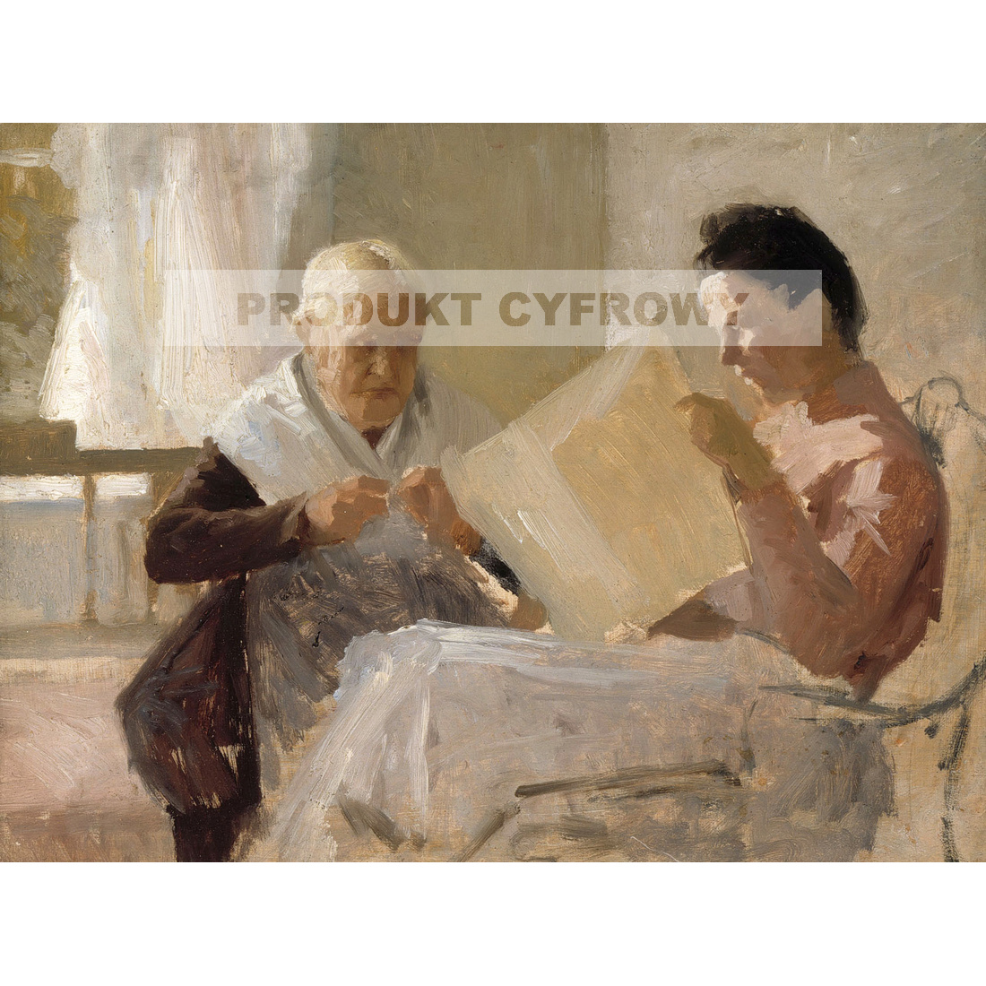 Albert Edelfelt Annie Edelfelt z Fredriką Snygg — produkt cyfrowy do pobrania