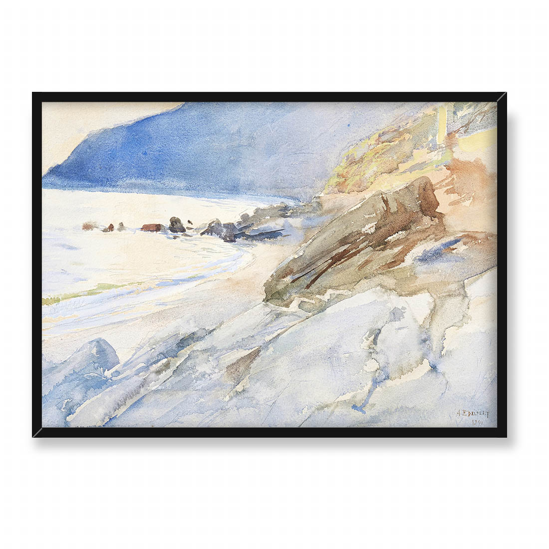 Albert Edelfelt Brzeg na Lazurowym Wybrzeżu 70x50